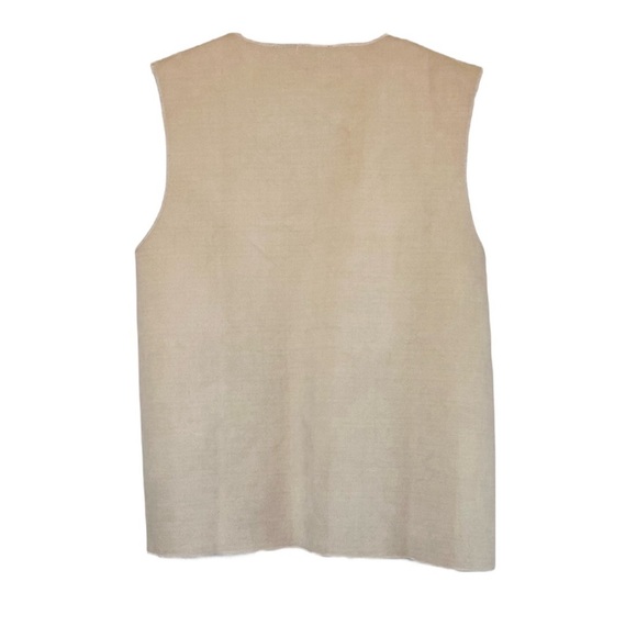 The Royal Standard Larson Oversized Vest, Color Cream and white, Size S/M - Picture 6 of 9